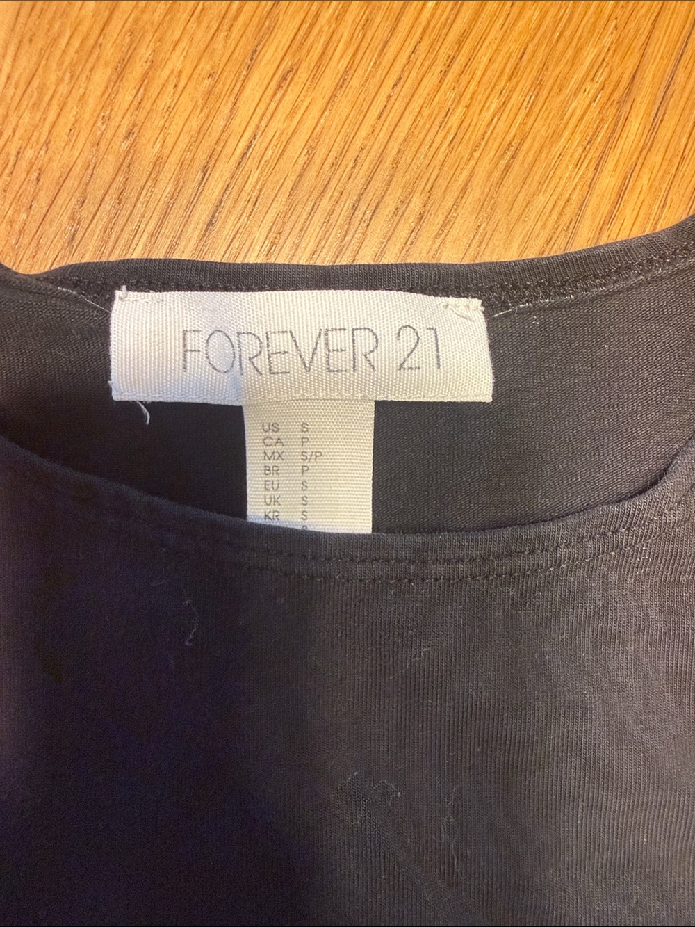 Forever 21 Black Ribbed Crop Tank Top - Picture 2 of 3